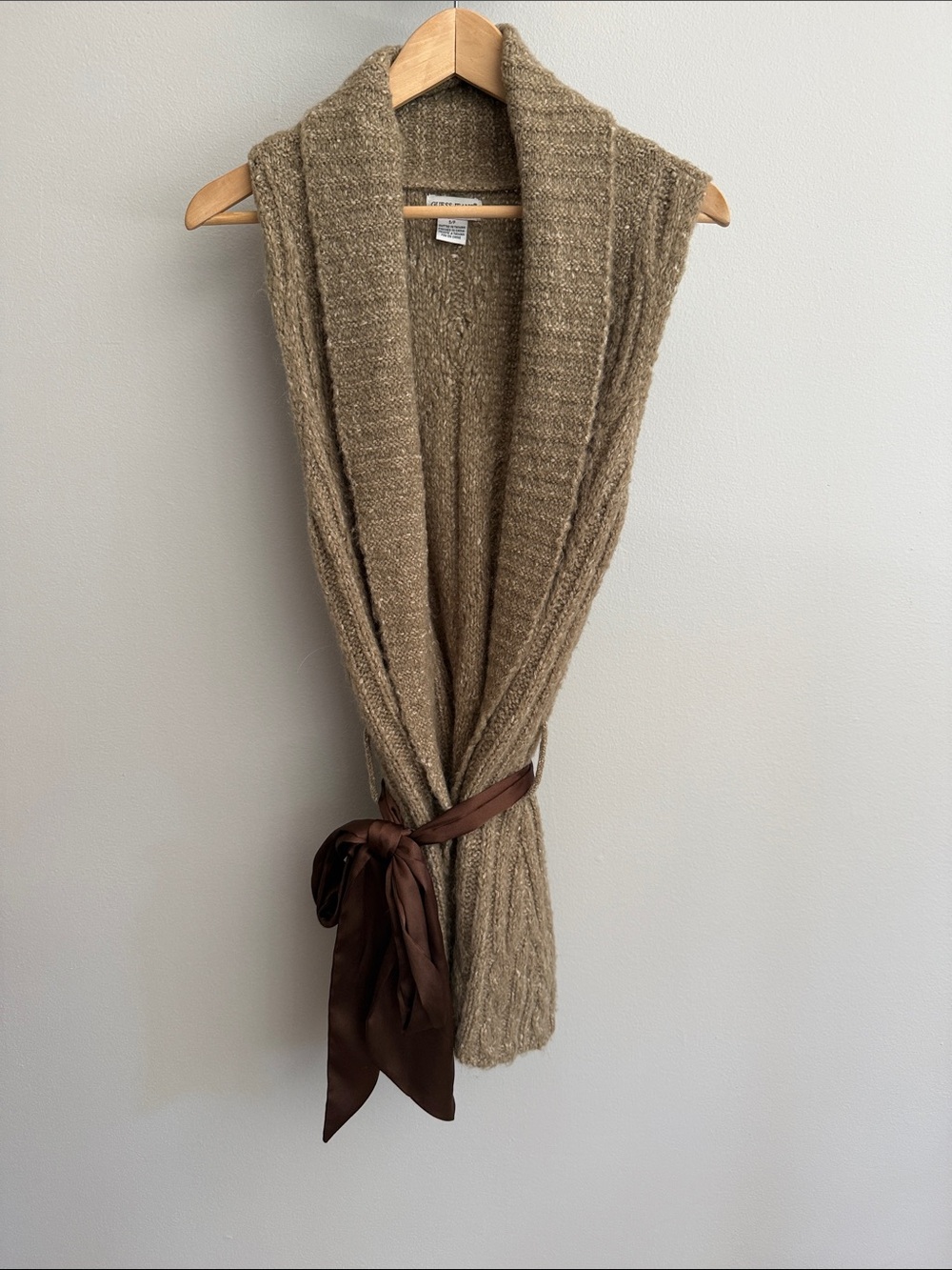 Guess Jeans Sleeveless Knit  Vest with Belt